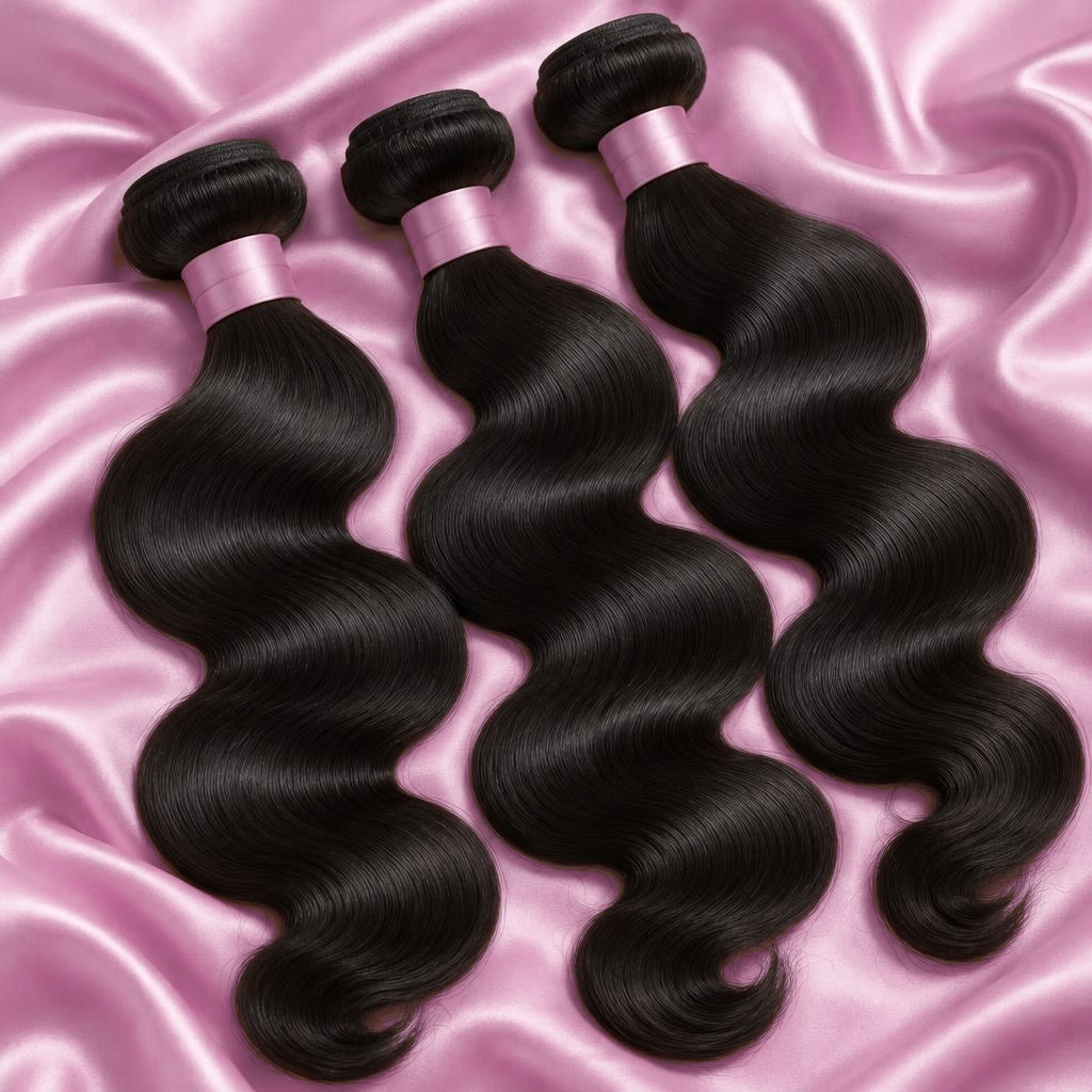 Body Wave sample hair bundles
