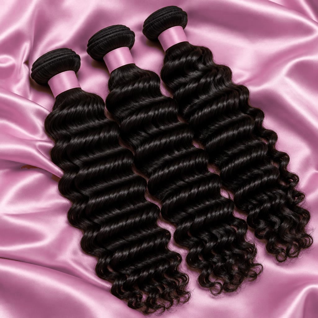 Deep Wave sample hair bundles